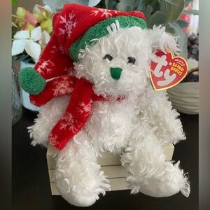 🆕🎄 RETIRED RARE TY BEANIE BABY BEAR “HOLIDAYS”. MWMT!